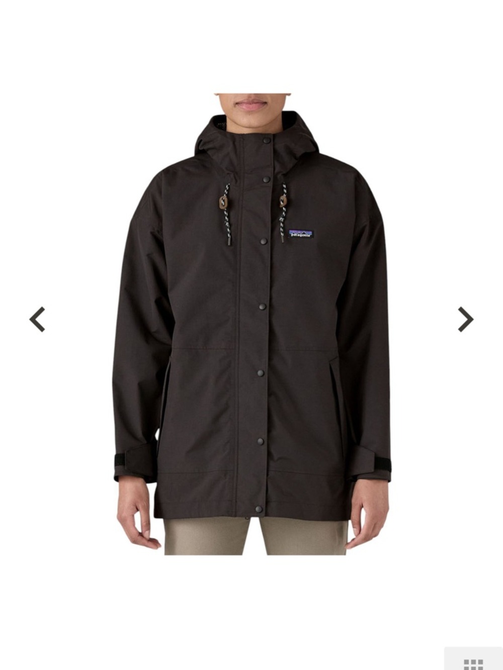 Patagonia Women's Black outdoor everyday Rain Jacket